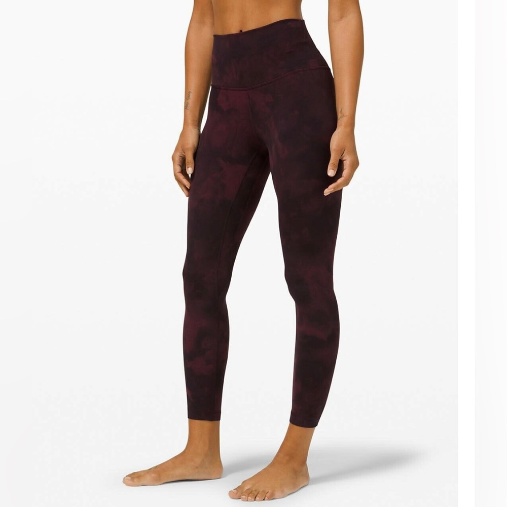 Diamond Dye Cassis Black Lululemon Align Leggings